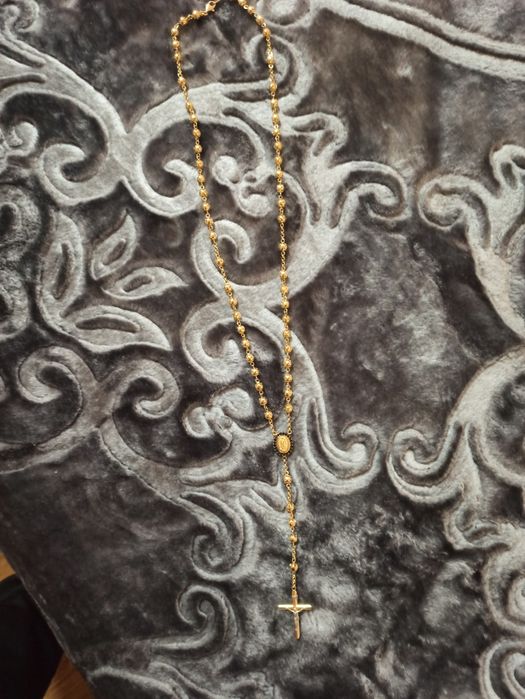 Vând lantinc aur tip Rozariul  14k 17.66 grame  fara urme de uzura