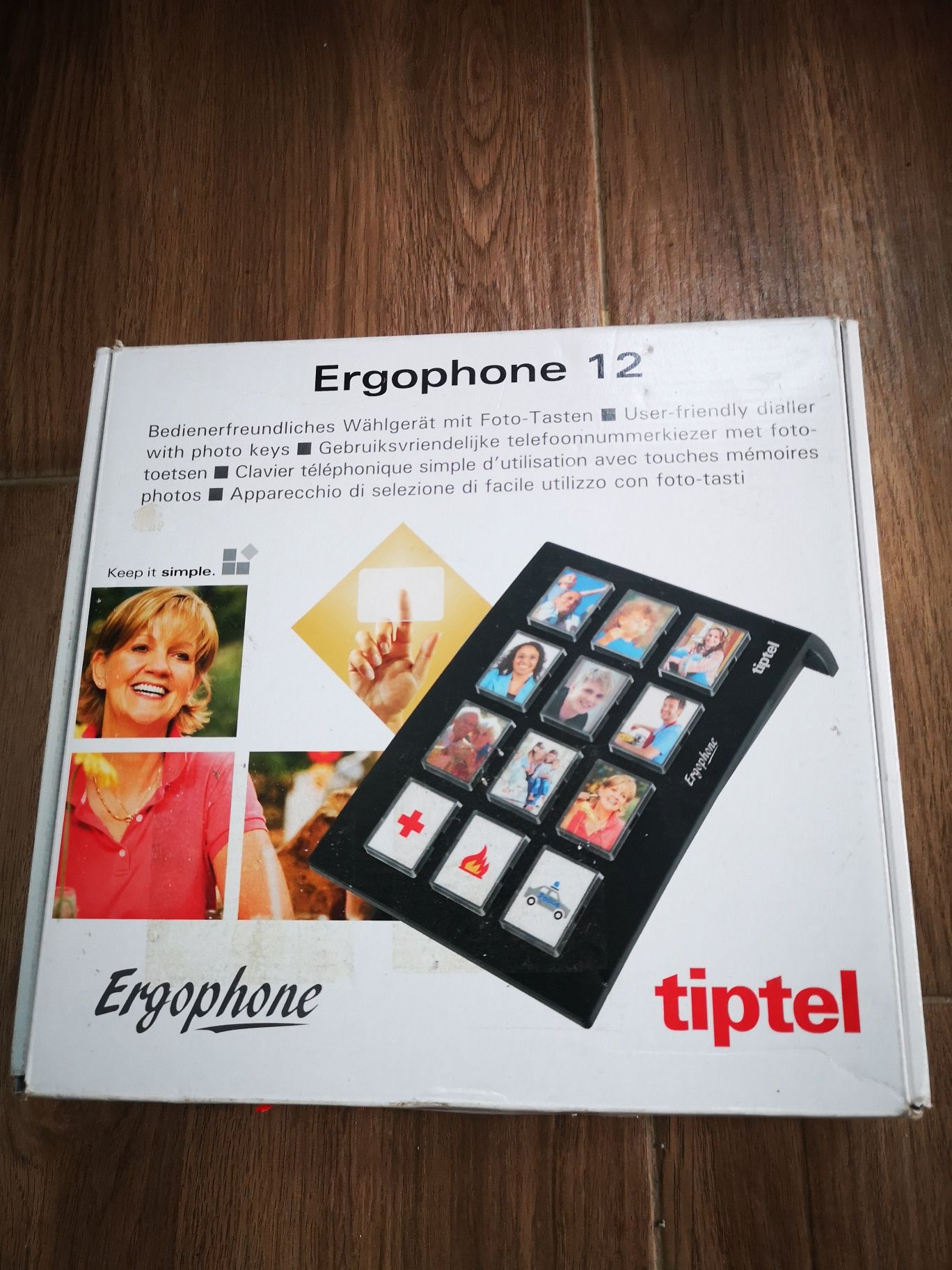 Telefon seniori, butoane mari cu poze Ergophone 12