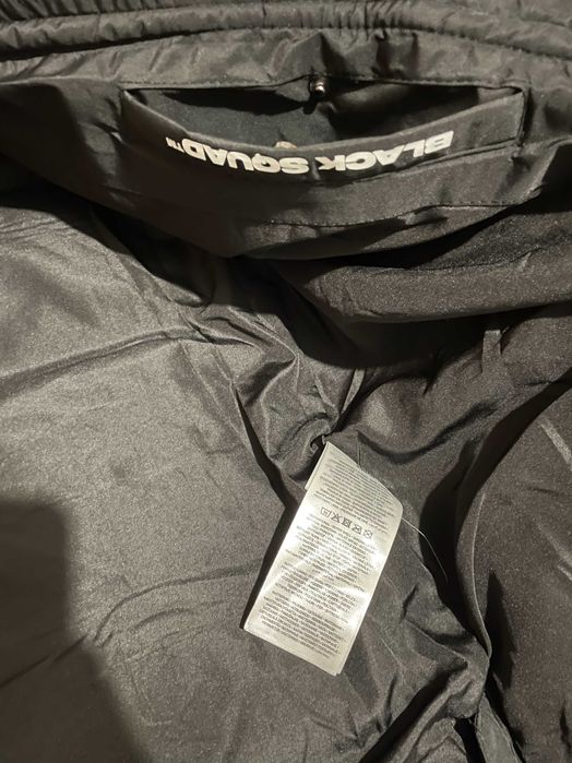 Parka geaca jacheta neagra noua cu eticheta slim groasa iarna