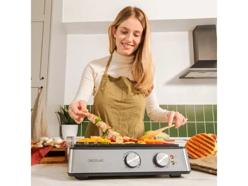 Електрическа Грил Скара Cecotec Rock’n Grill Blaze, 2400W, Инокс