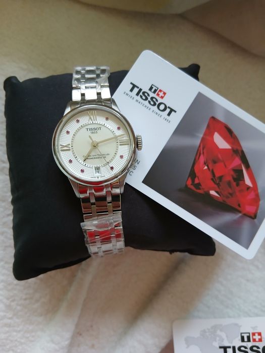 Ceas tissot de dama automatic cu rubine absolut nou cu certificatul de
