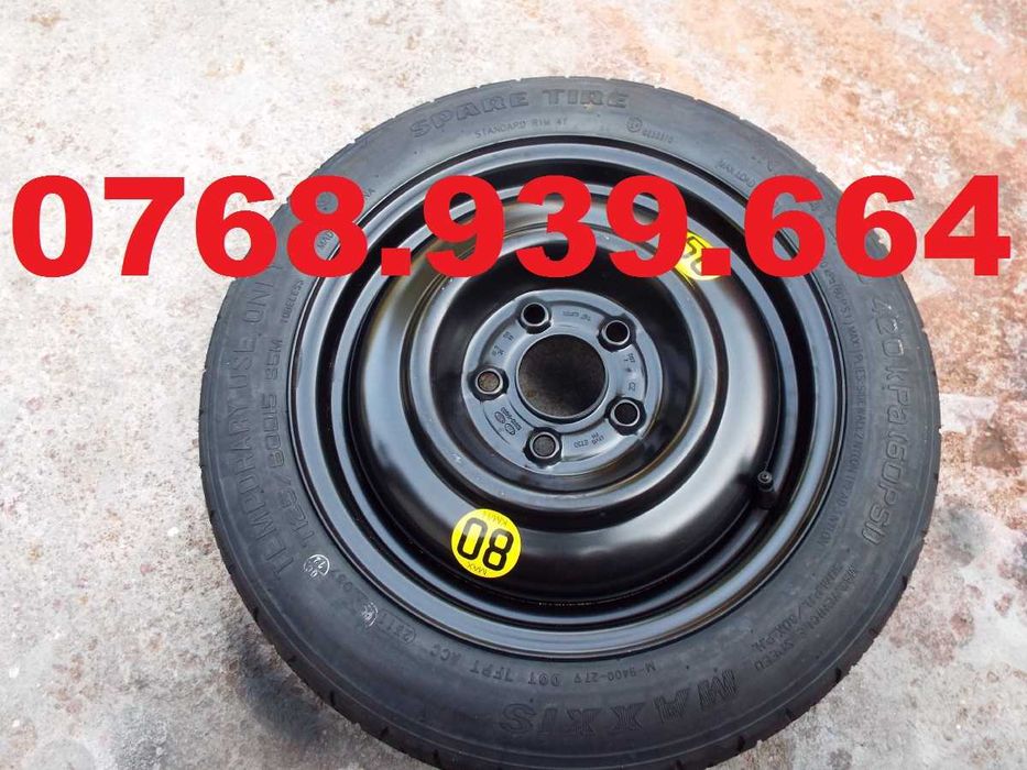 vand roata de rezerva ingusta pe renault fluence si megane 3,4 pret500