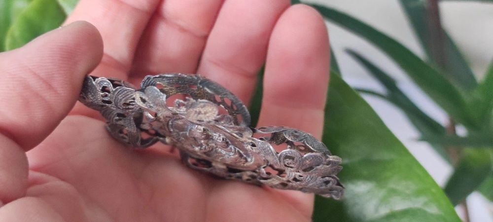 Amuletă Veche Religioasă Din Argint