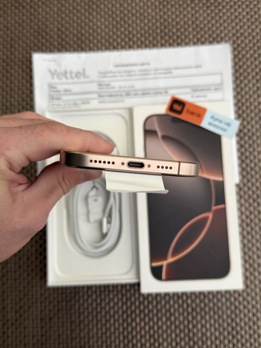 Като НОВ!iPhone 16 Pro max*ЛИЗИНГ 75лв/м DESERT айфон 16 про макс 256