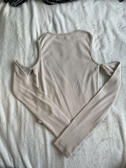 Top Maneca Lunga Bej