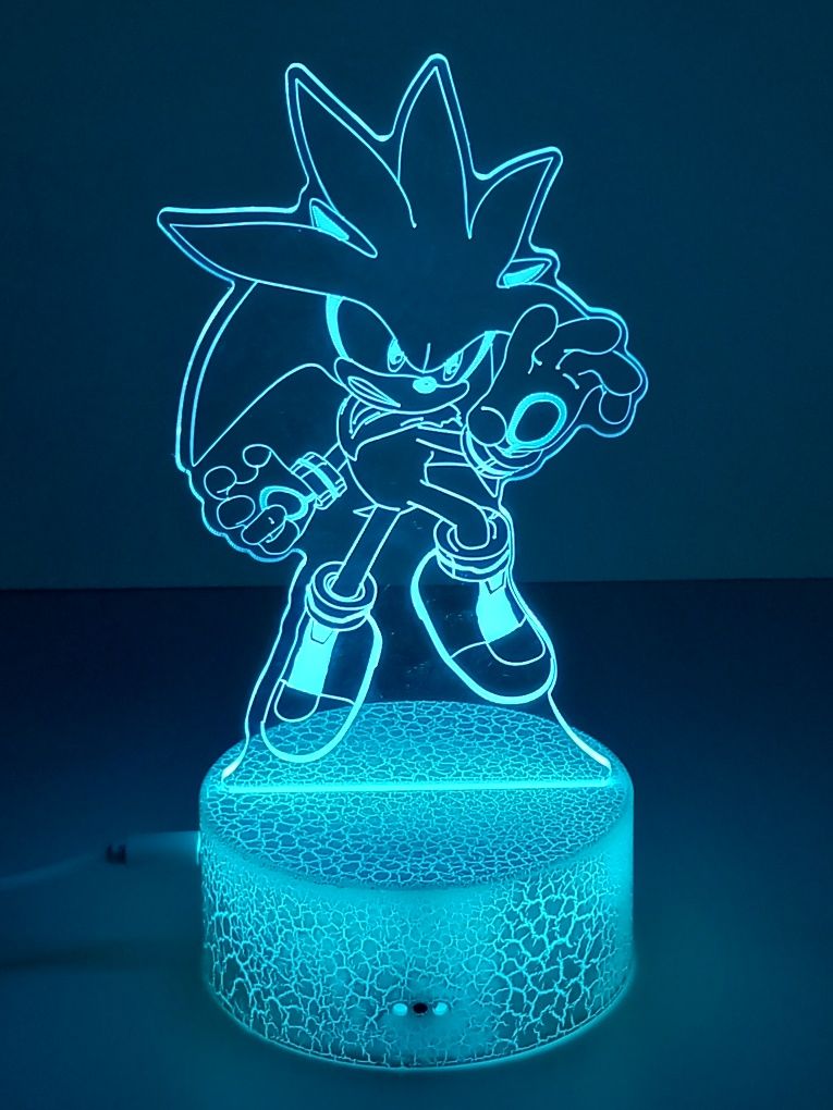 Jucarie Lampă de veghe Sonic led 3d