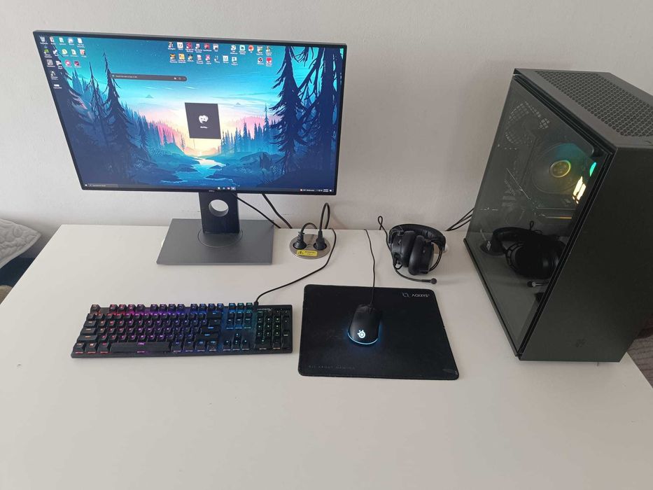 Birou Gaming Alb 160x80 cm