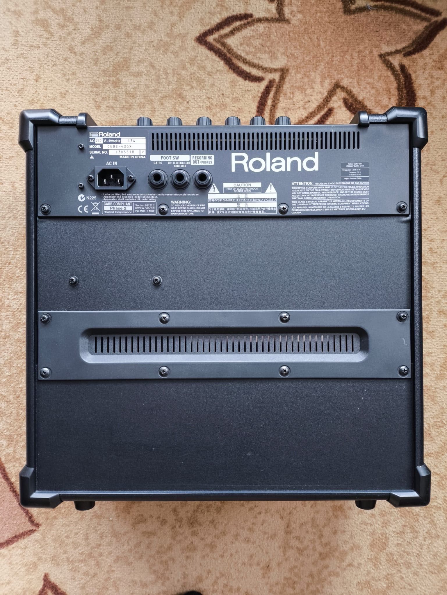 Roland Cube 40GX, китарно кубе/усилвател
