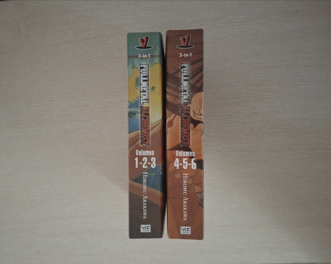 Манга: Fullmetal Alchemist volume 1 и 2 на 3 in 1 editions