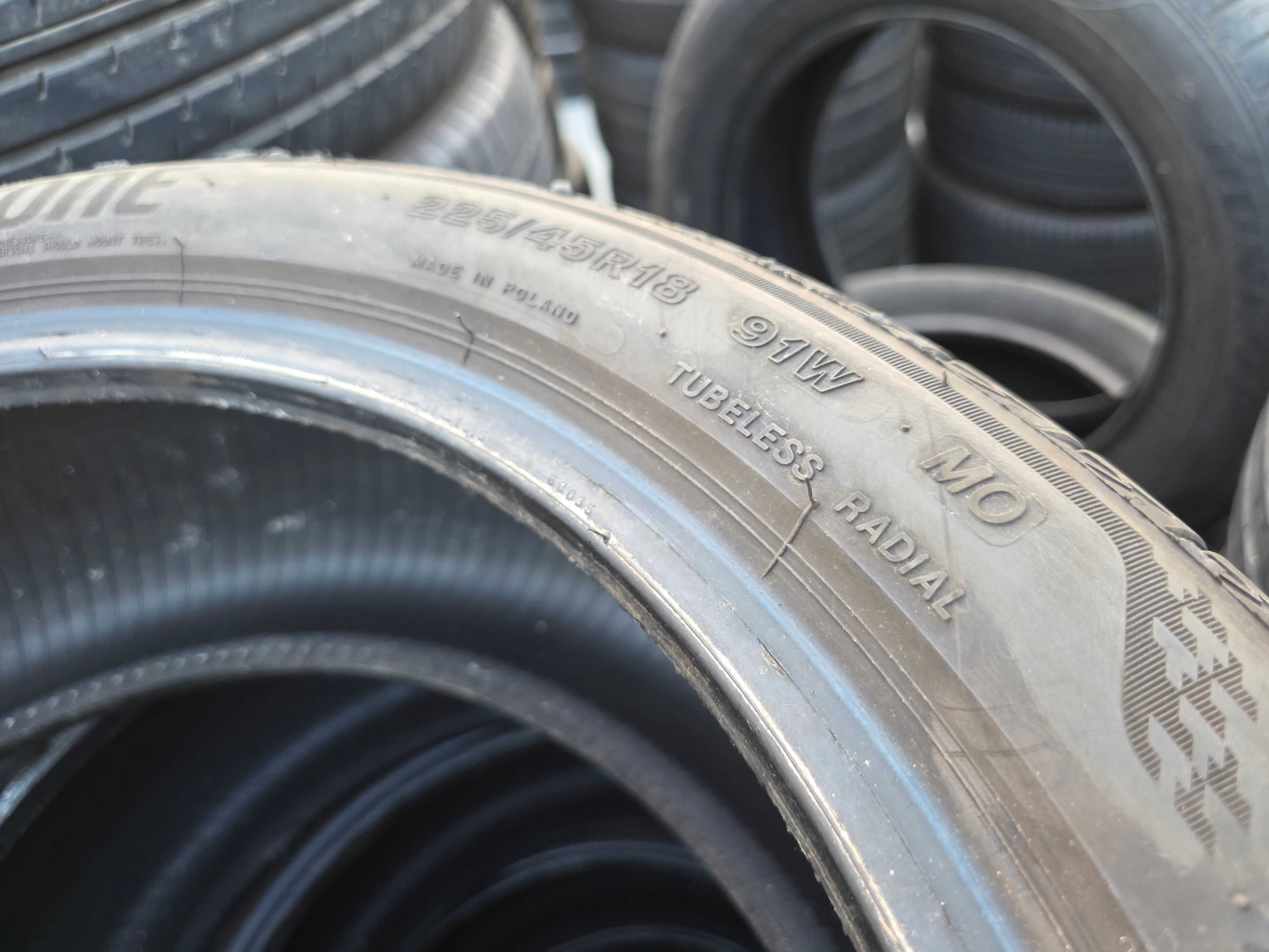 2бр Летни гуми 225 45 18 - Bridgestone