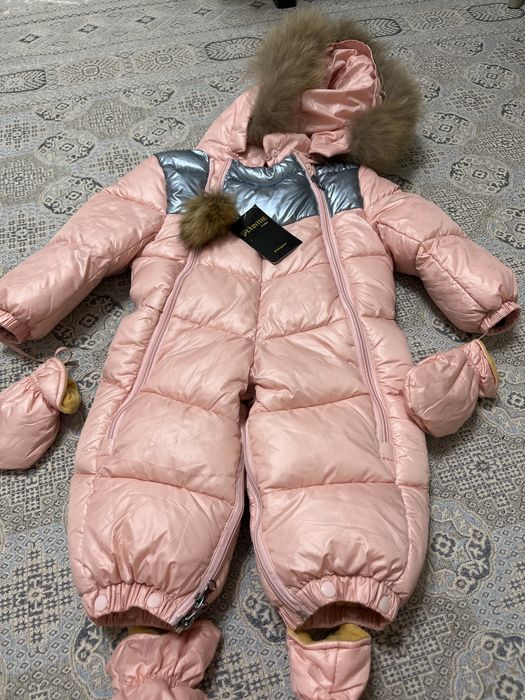 Жаңа комбинезон 80 см (1–1,5 жасқа), қыстық, қыз балаға
