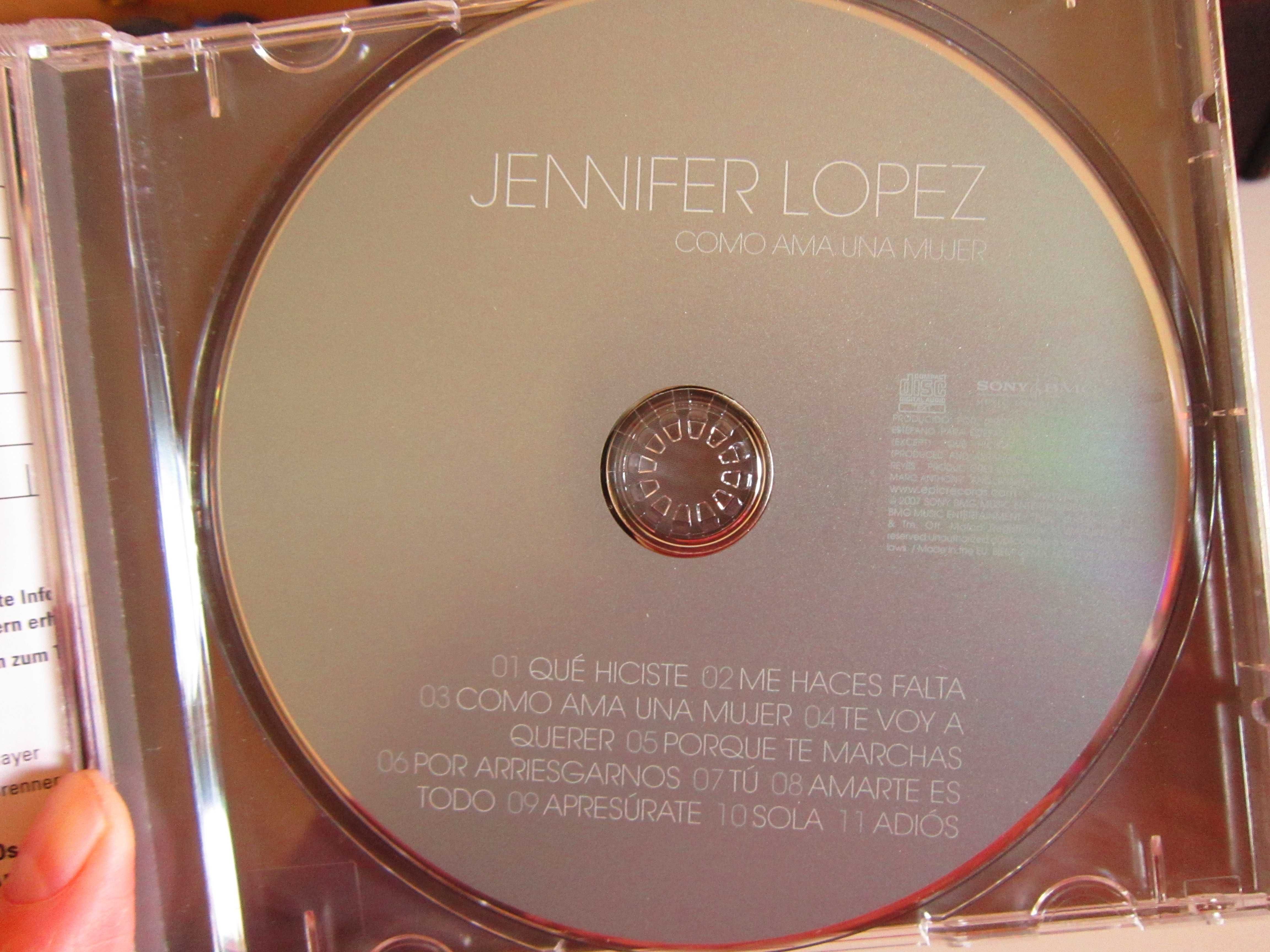 cd Jennifer Lopez -Como Ama Una Mujer, primul album lb.spaniola,Franta