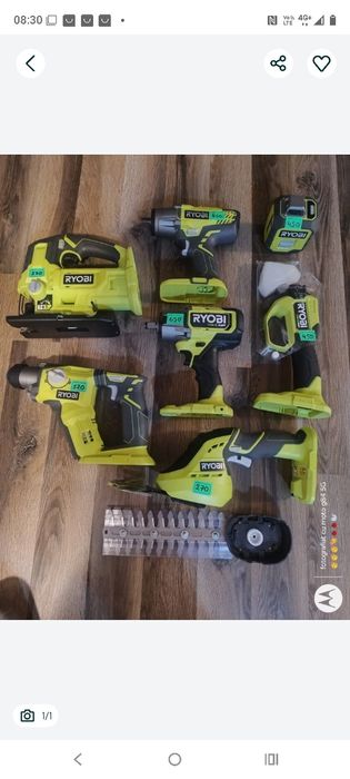 Scule ryobi noi(preț fix pe poza)