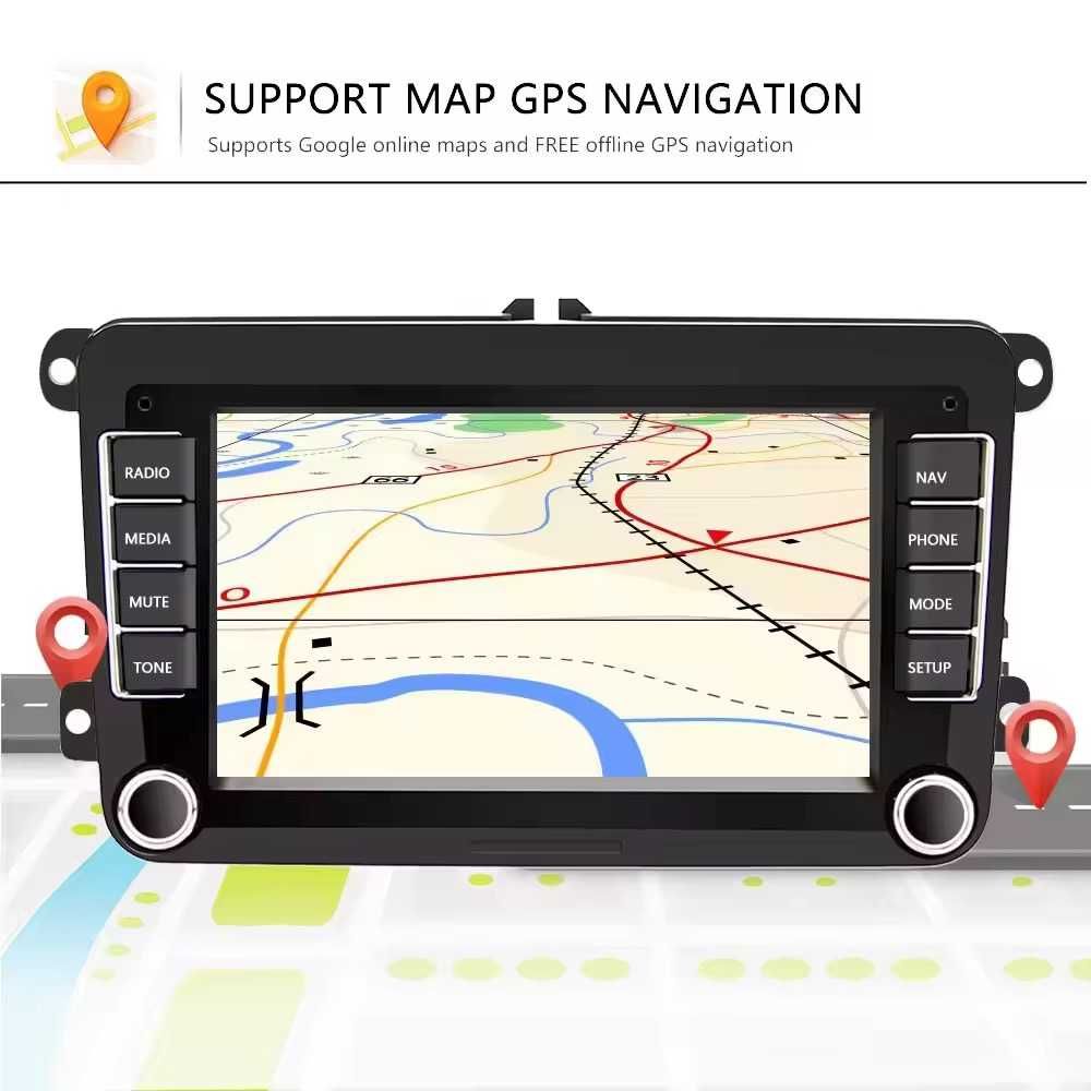 7 Инч Android Мултимедия с CarPlay за VW Golf 5 6 Polo Passat Touran