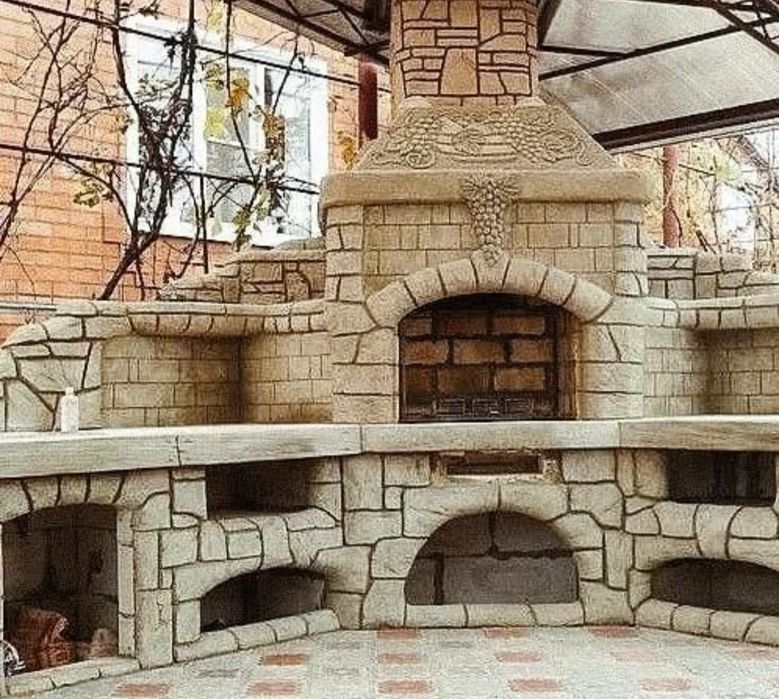 СТРОИМ летние кухни Барбекю. Камин. Очаги