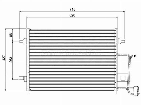 Радиатор кондиционера Audi A6
