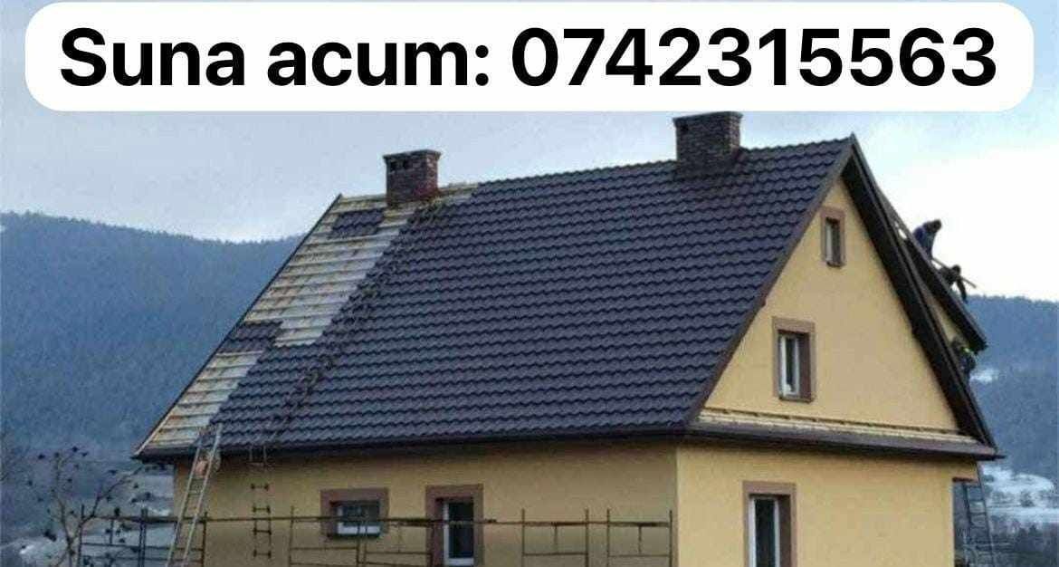 Reparații acoperișuri executări Dulgheri Montaj Tabla Bilka Bacău