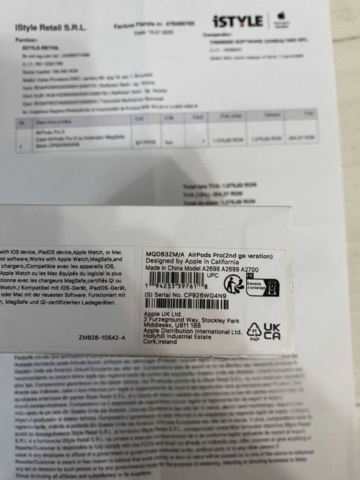 Apple Airpods Pro 2 [NOI CU FACTURA]