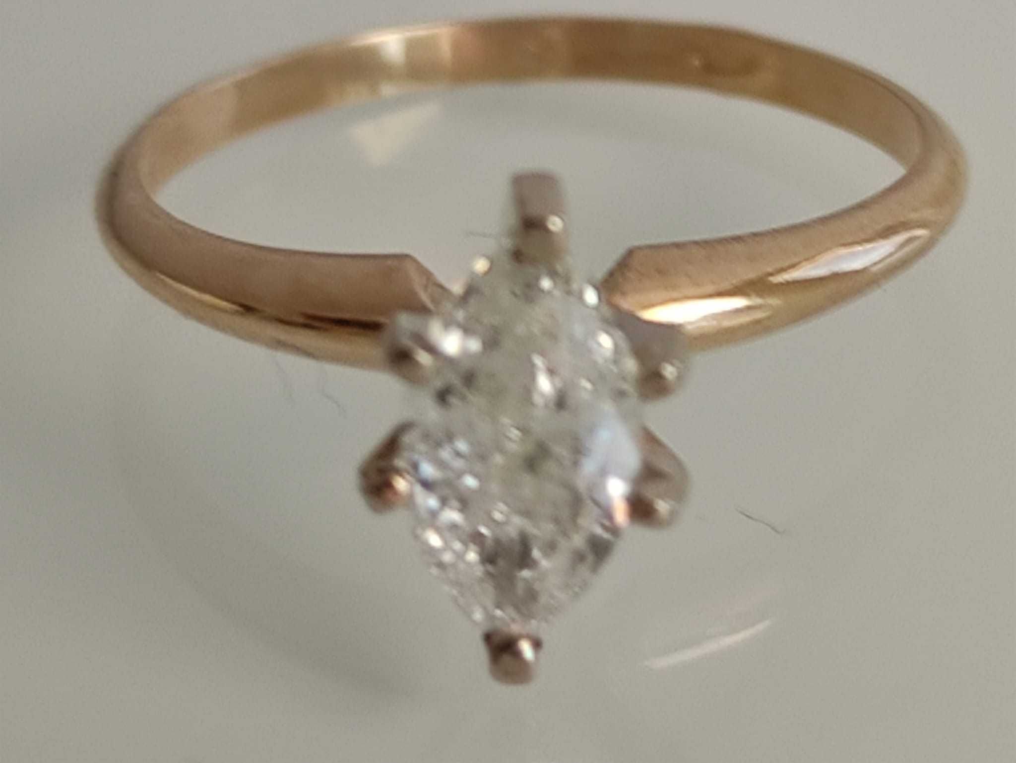 Inel logodna 14k cu diamant 0.85ct