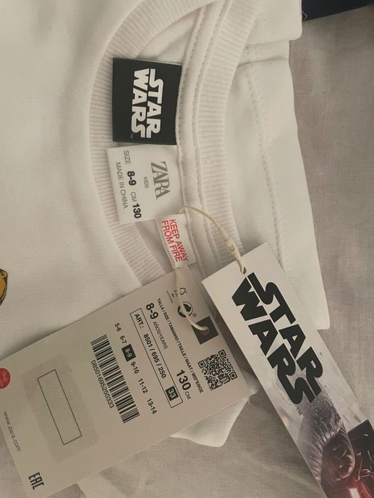 Pijama noua Star Wars 8-9 ani, 130 cm, brand ZARA