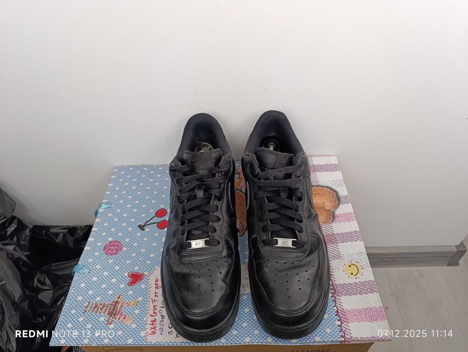 Nike Air Force 1 Low '07 Black''оригинални маратонки 46 номер