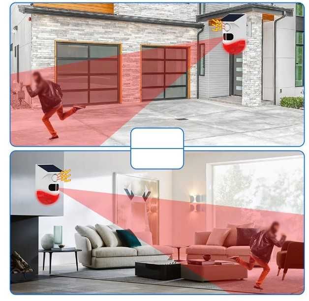 Aвтономна соларна Smart аларма за двор и сирена с датчик за движение