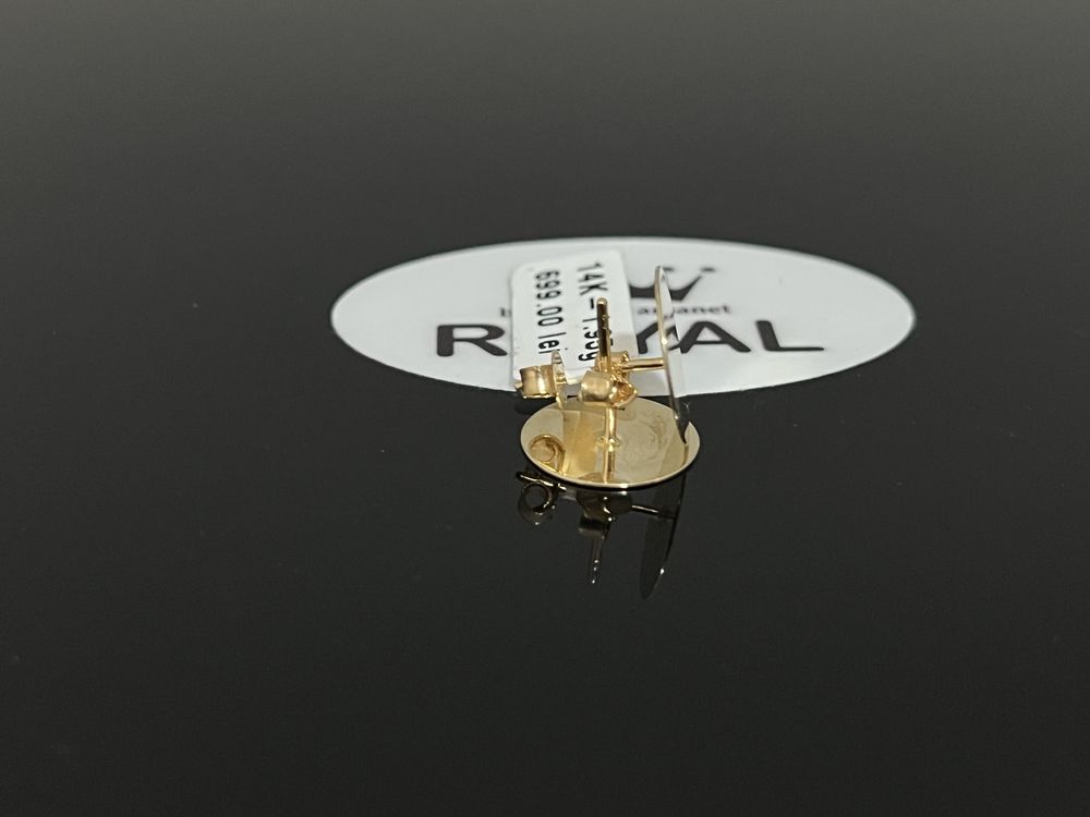 Bijuteria Royal CB : Cercei banut aur 14k 1,95 gr