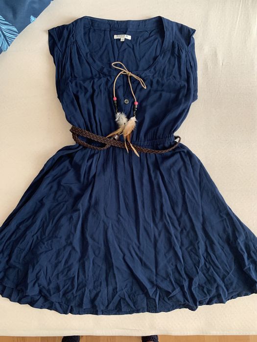 Rochie Review albastru inchis