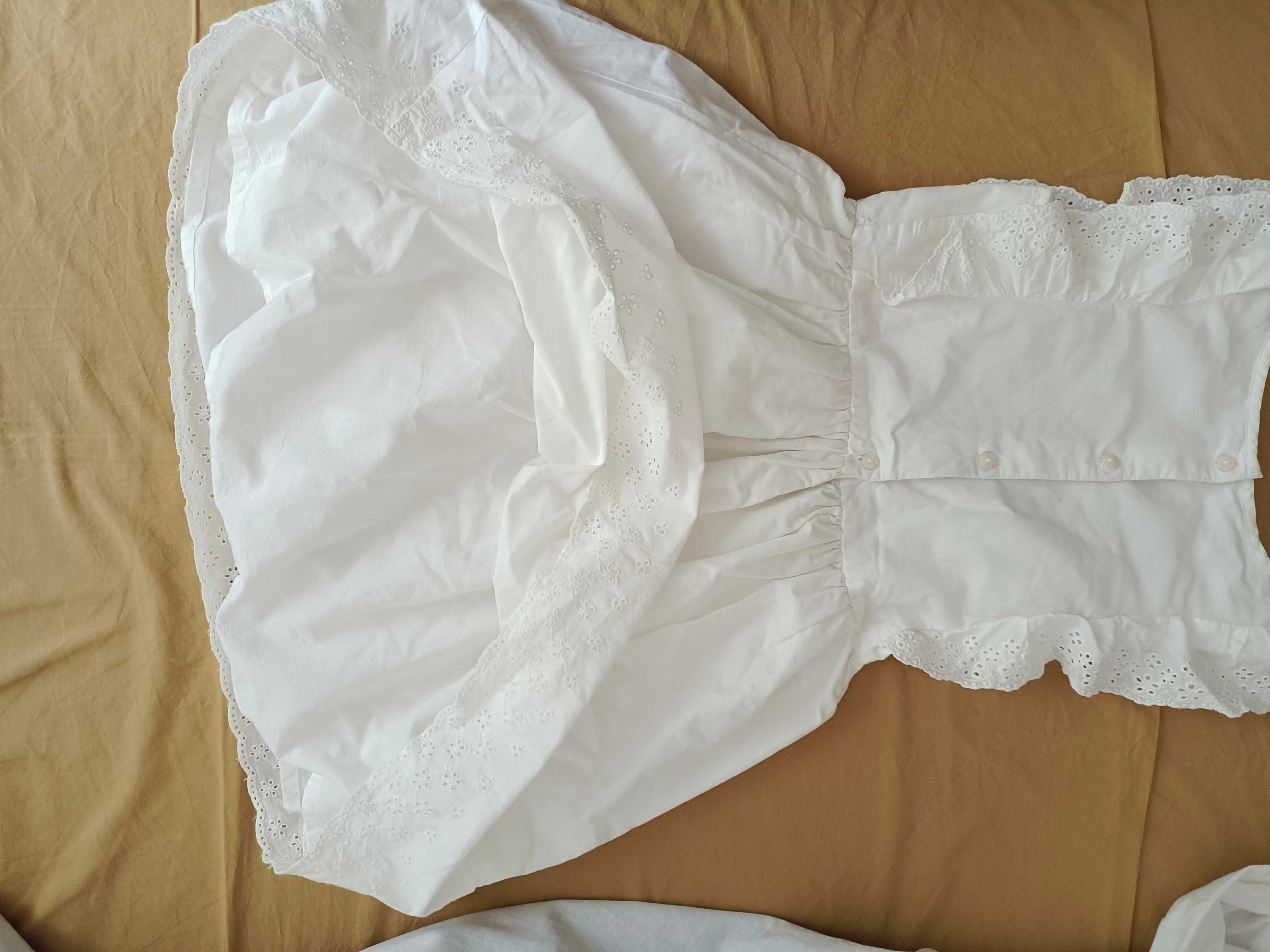 Продаю фирменное ( H&M) белое х/б платье для девочки, привезено из США