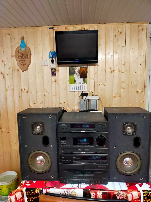 sistem ” PHILIPS cu boxe originale 2x50w.