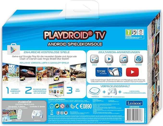 Lexibook Playdroid TV Consola de jocuri Android