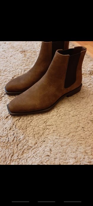 Ghete Zara din piele intoarsa model Louis Vuitton,,41