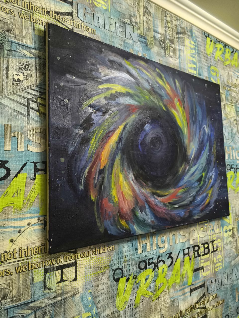 Картина "Enigma Black Hole". Ручной работы. Масло.  Размер: 60*80