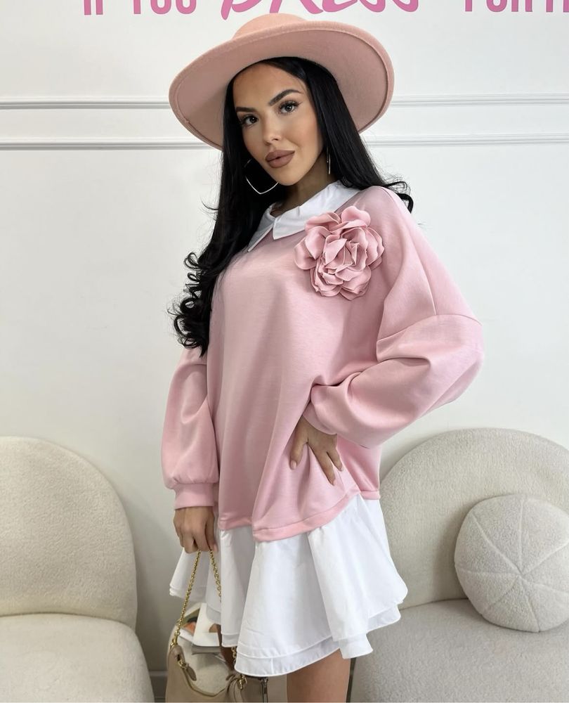 Нова рокля - LBD, цвят baby pink