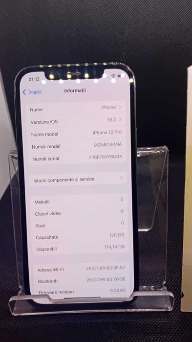 iPhone 12 Pro 128Gb bateria 78% Garantie 2 ani (b33245 ag15)