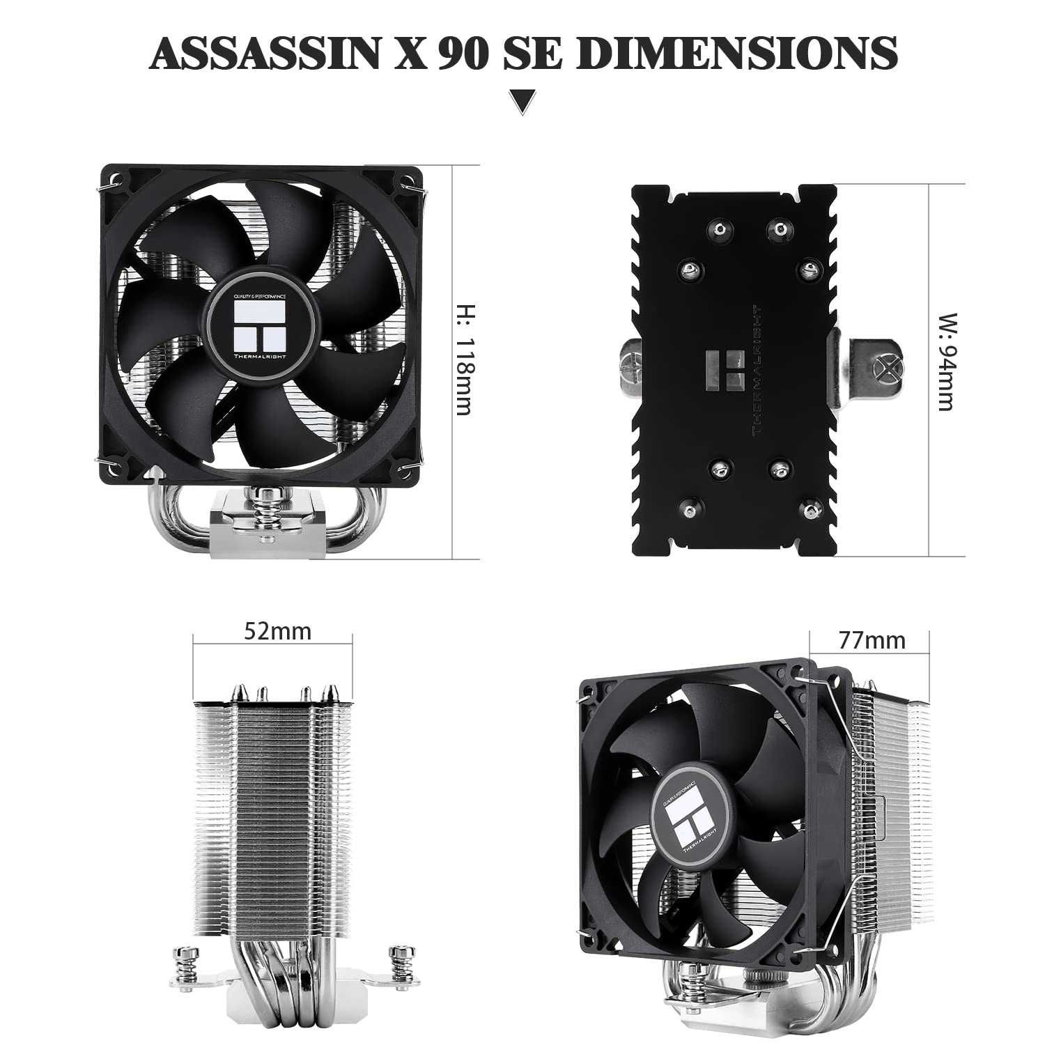 Cooler Procesor CPU Aer Thermalright Assassin X 90 SE Intel AMD AGHP
