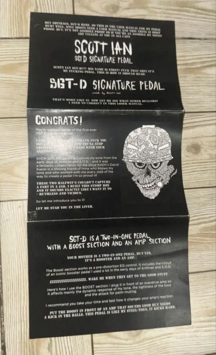 Scott Ian Signature Pedal (KHDK / V1.3) новая, оригинал, лимитка!