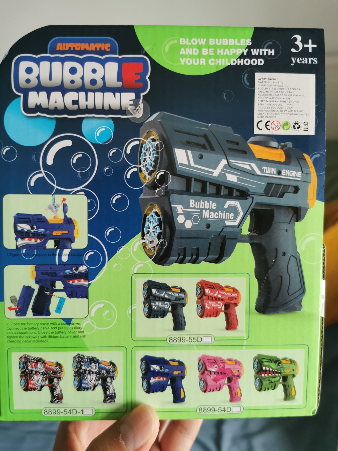 Pistol de facut bule de săpun, milioane de baloane, diferite modele