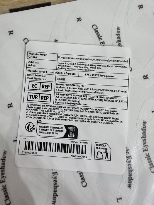 Set stickere/șabloane Eyeliner & Eyeshadow – multe modele, nou