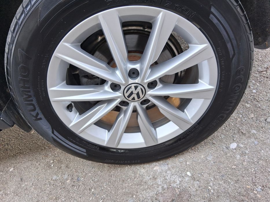 джанти за фолксваген с нови гуми летни 235 55 17