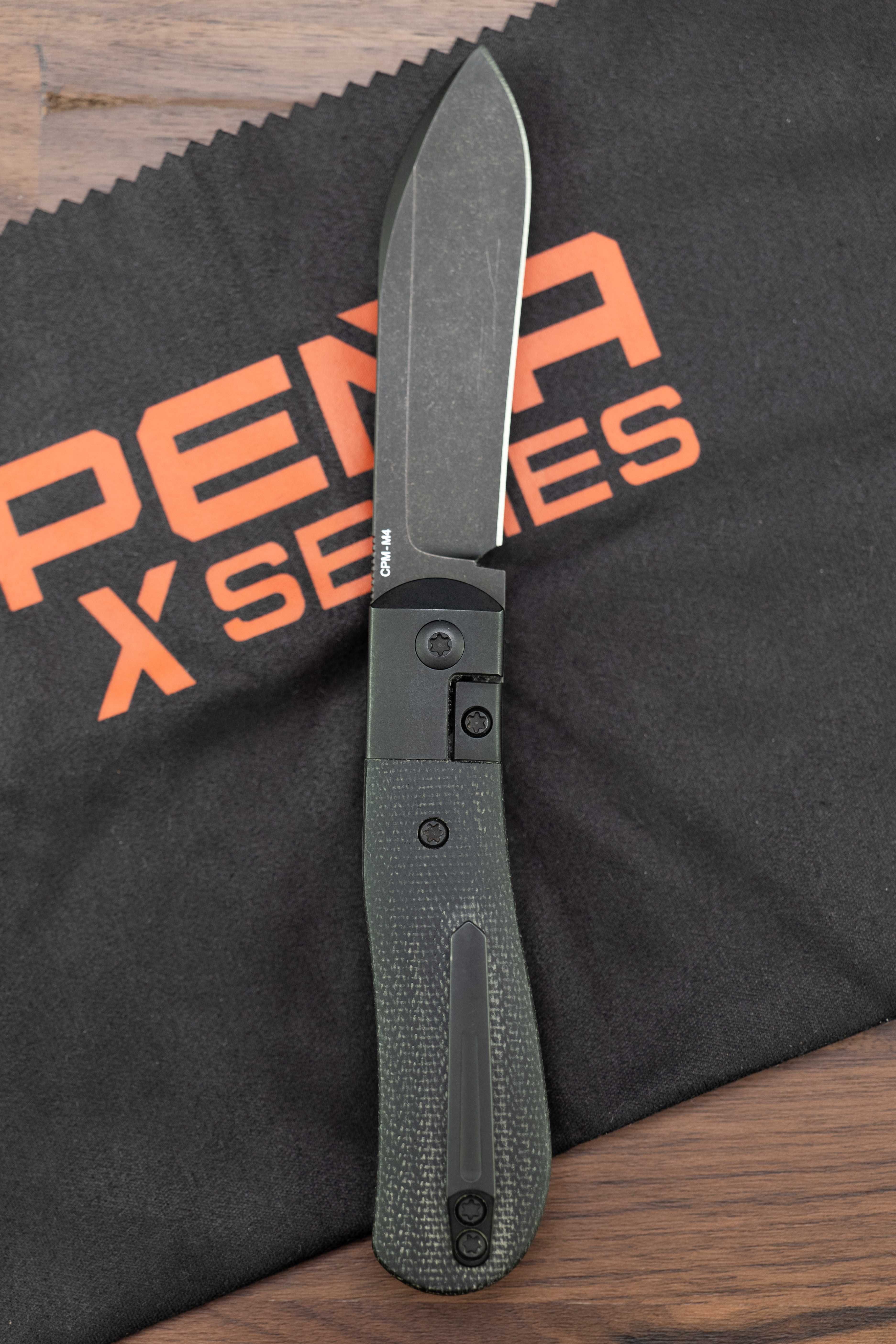 Лимитиран нож Pena Knives X-Series Dogleg JackMicarta (3" Black M4)