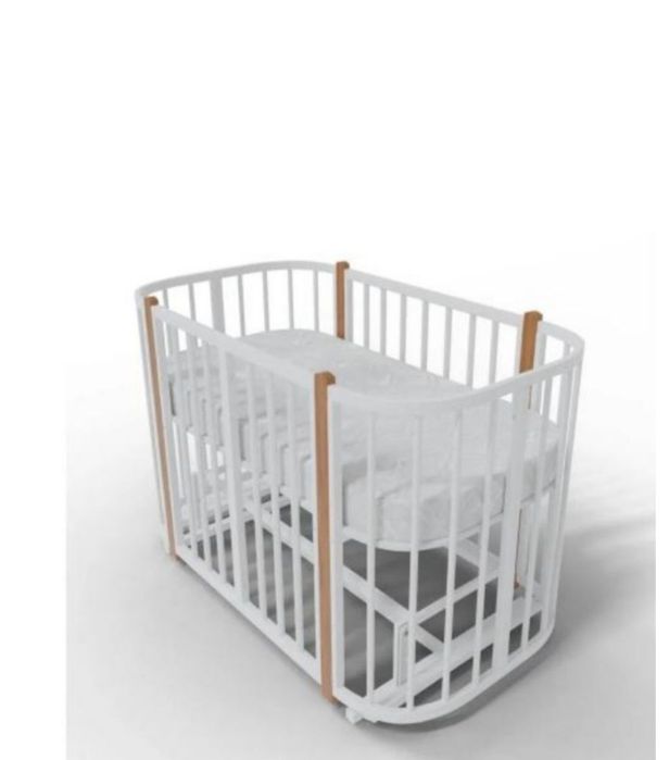 Продам детскую кроватку трансформер, толком не пользовались! В комплек