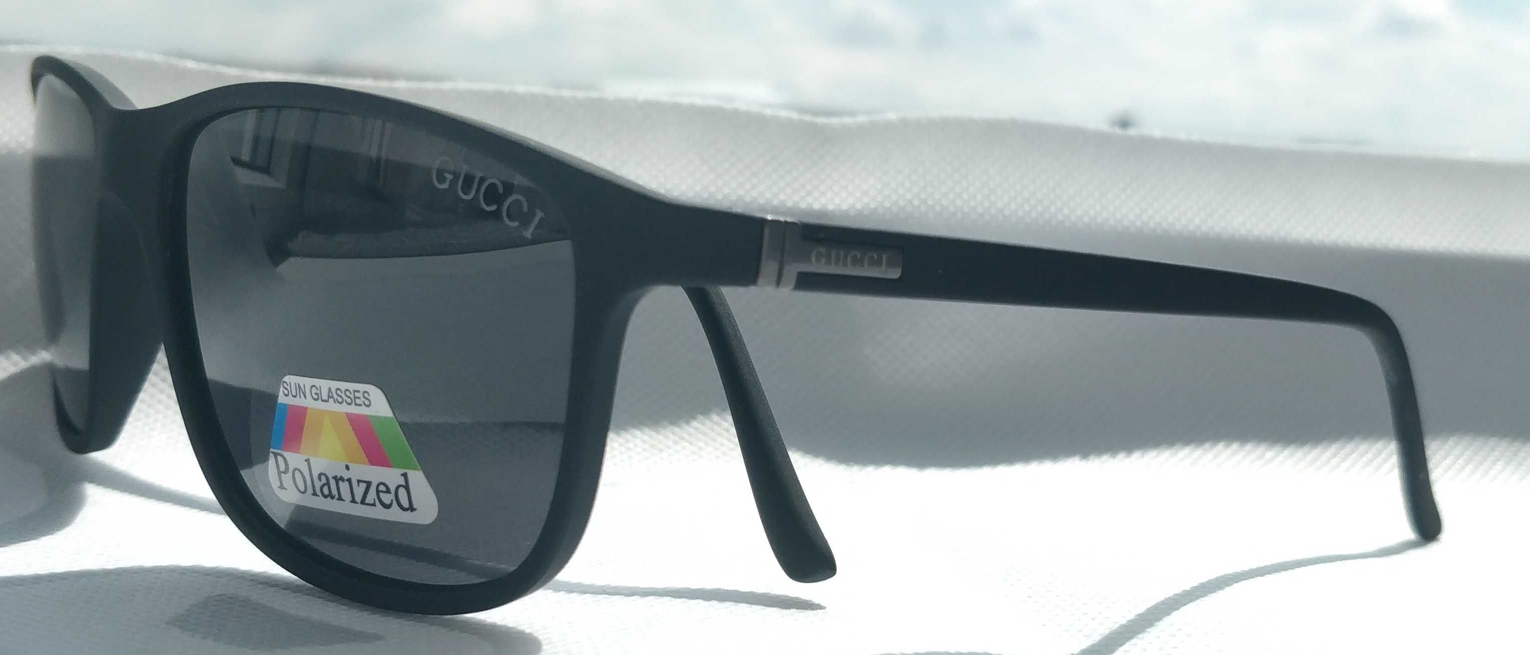 Ochelari de soare Gucci model 2, lentile negre polarizate