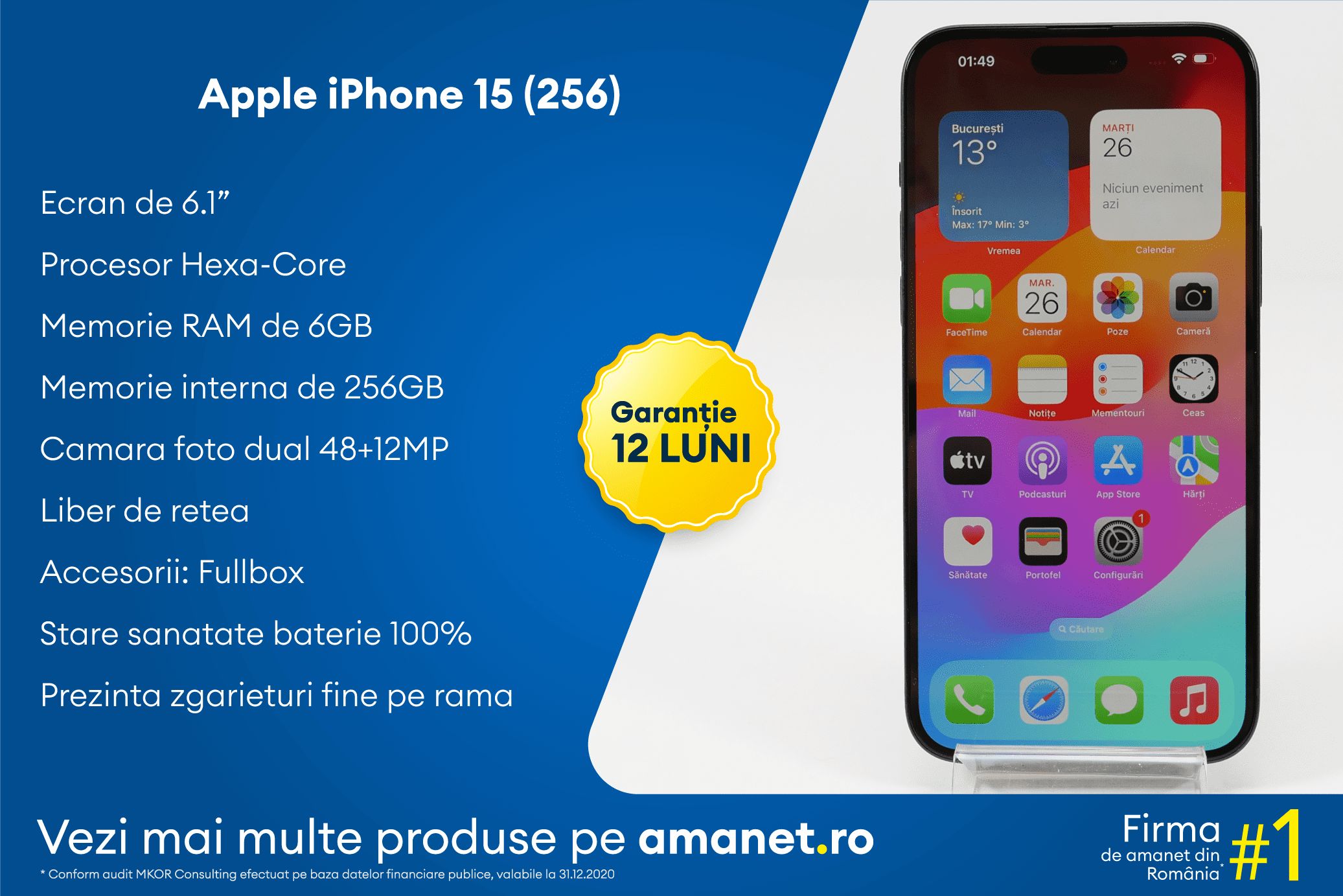 Apple iPhone 15 (256) - BSG Amanet & Exchange