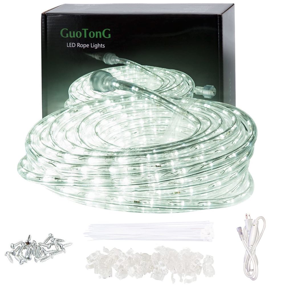 LED Лента GuoTonG 15m Plug in LED Rope Lights, 540 Daylight White