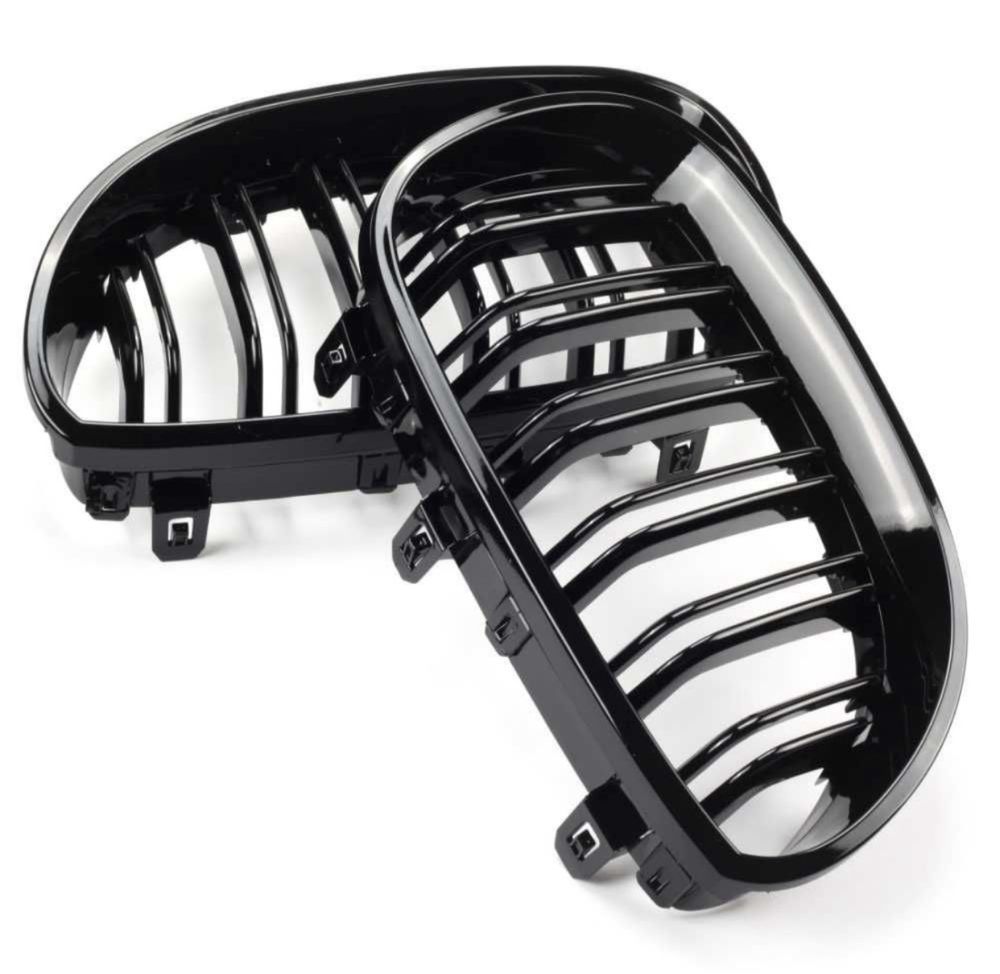 Grile duble negru lucios BMW Seria 5 E60