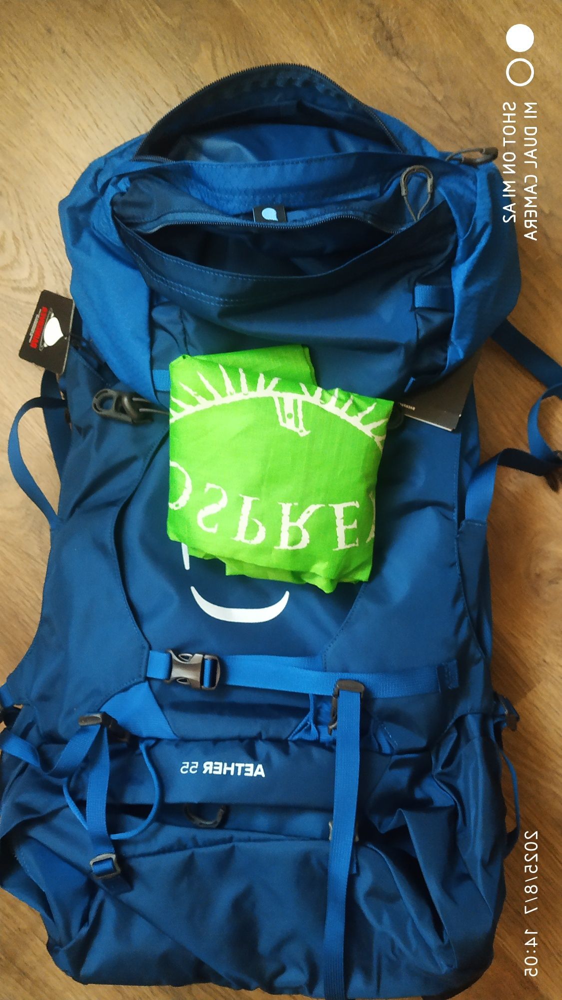 Osprey Aether 55 Deep Water Blue