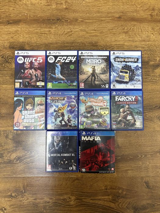 Продам игры для PlayStation