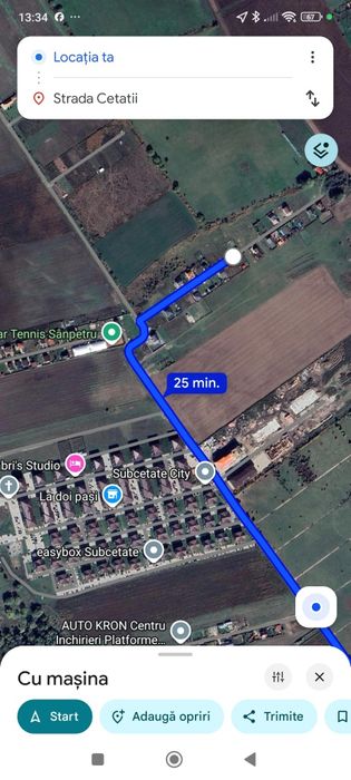 Teren Sânpetru strada Cetății