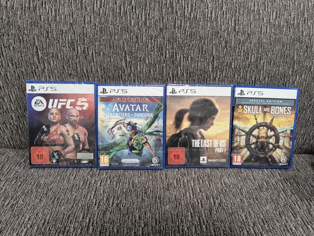 Avatar Frontiers of Pandora , Last of us 1, Skull and Bones, UFC 5 PS5